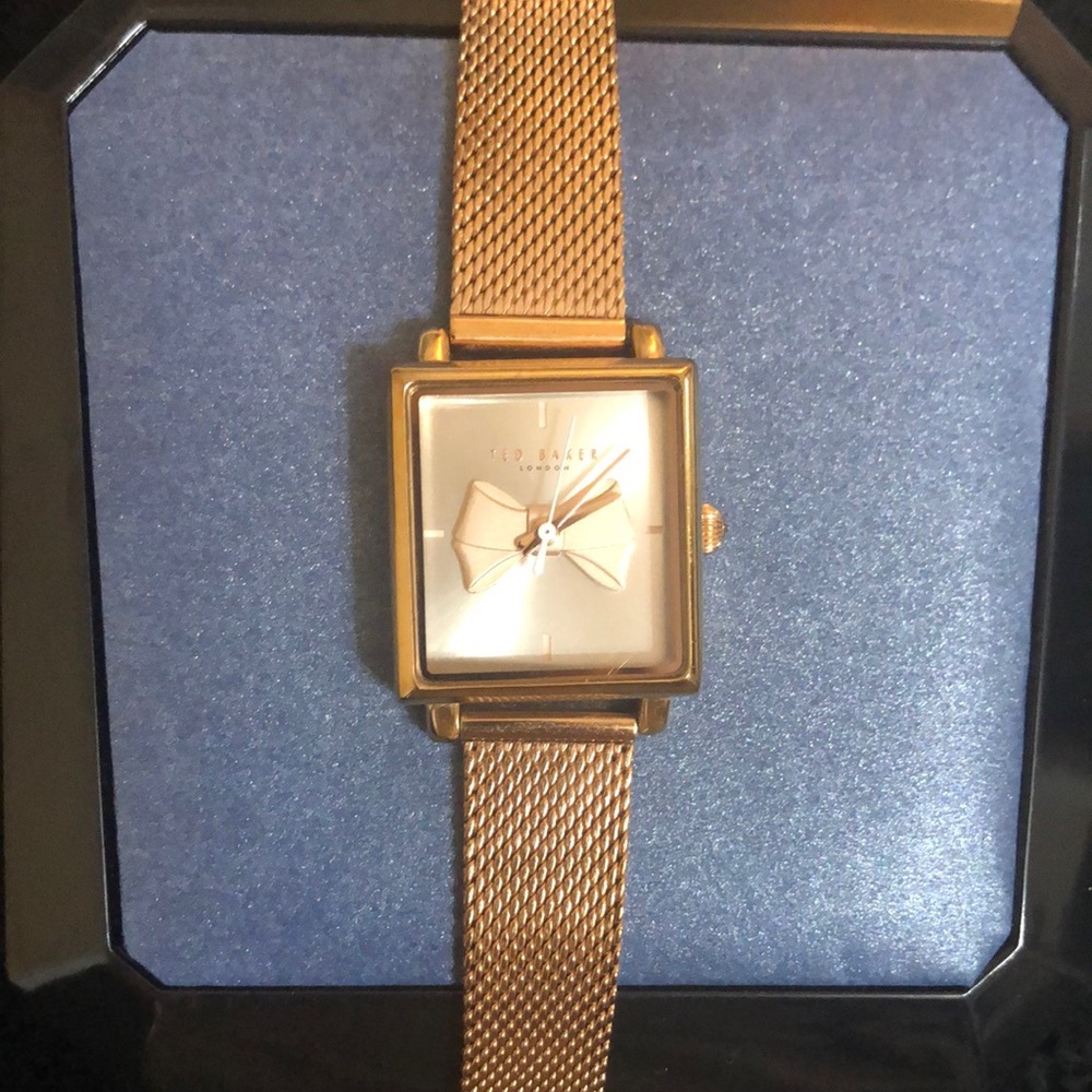 Womens Ted Baker rose gold watch